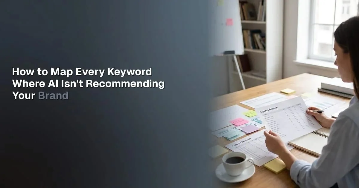 How to Map Every Keyword Where AI Isn't Recommending Your Brand — And Build a Content Sprint Around the Gaps - blogawesome