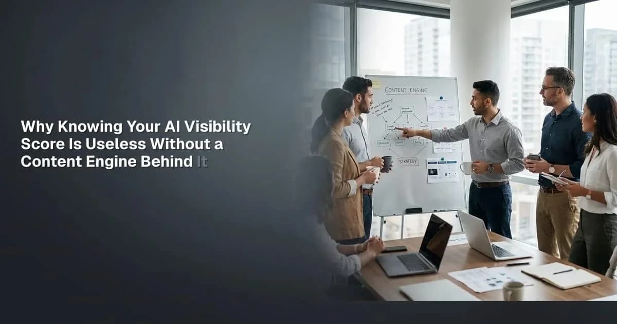 Why Knowing Your AI Visibility Score Is Useless Without a Content Engine Behind It - blogawesome